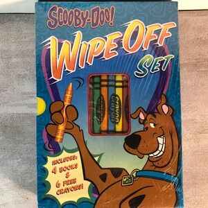 Scooby Doo Coloring Book Wipe Off Book and Crayons Set NEW